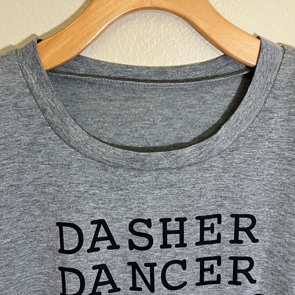 Holiday Gray Plus Size Graphic T-Shirt - Picture 2 of 7